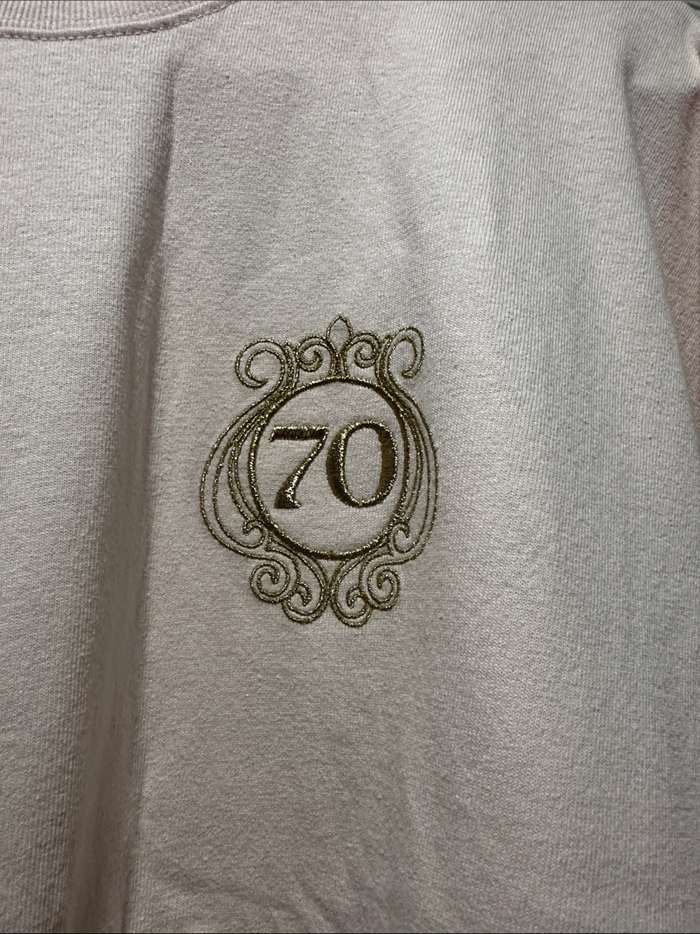 Disney Pink Sweatshirt with Gold 70 Crest - Picture 2 of 6